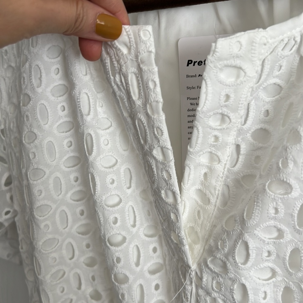 Pretty Garden Women Dress White Size S - Picture 10 of 10